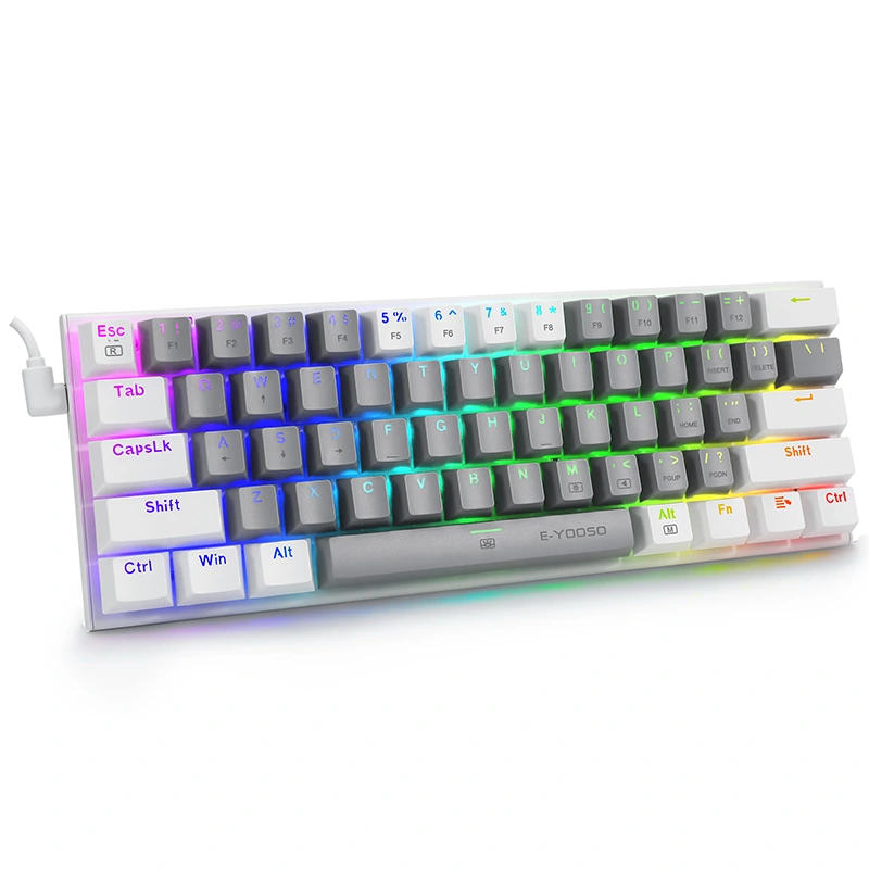 61Keys 60% RGB trådbundet spelmekaniskt tangentbord