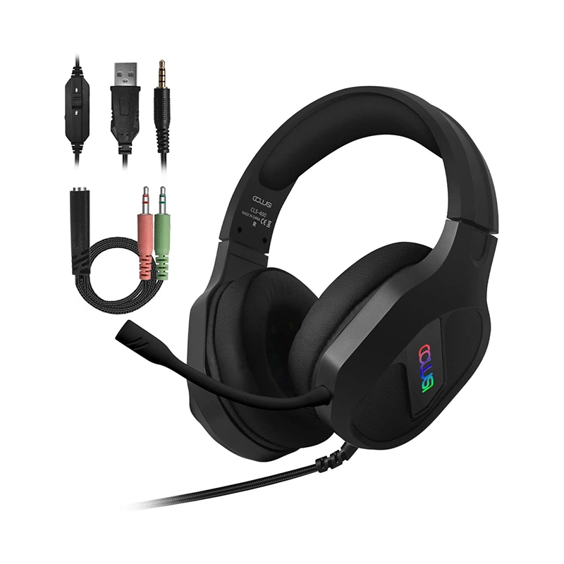 Spelheadset 3,5 mm trådbundet RGB justerbart